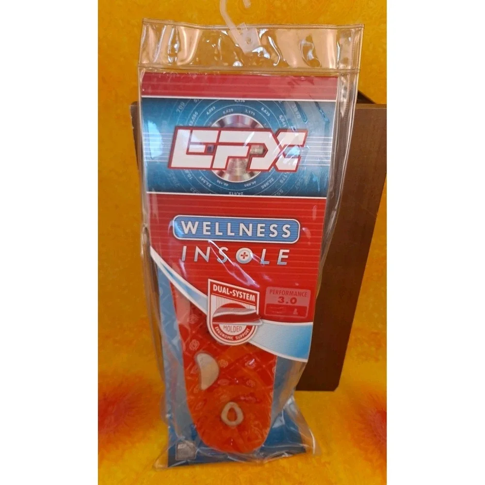 EFX Wellness Insole Performance 3.0 Red Dual System Molded Ergonomic Support
